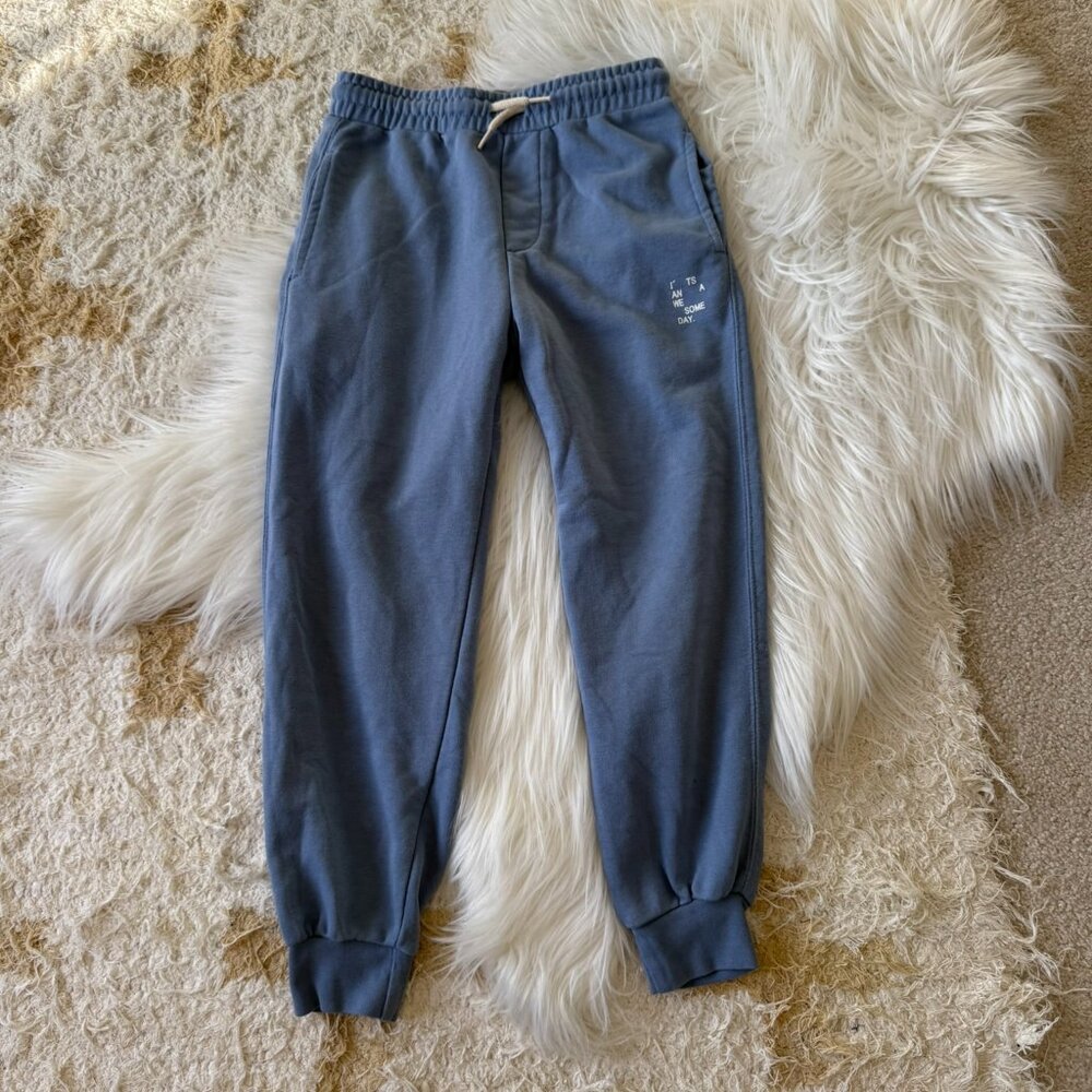 Zara Blue It's An Awesome Day Sweatpants 10